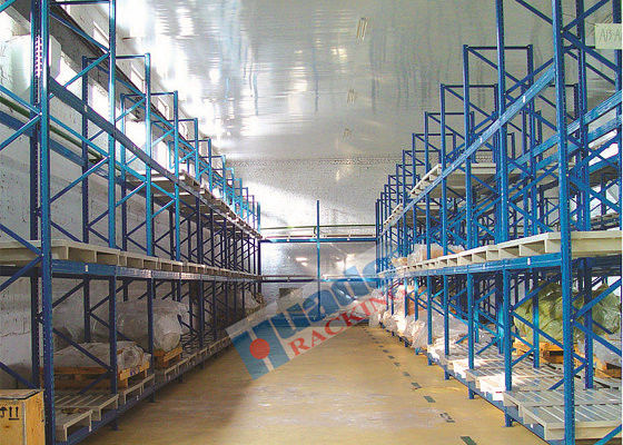 Rak Pallet Biru yang Dapat Disesuaikan 1000kg Rak Dan Rak Gudang