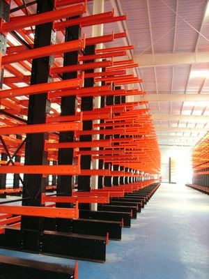 RMI Metal Warehouse Cantilever Racking Systems Withdrawable Arms